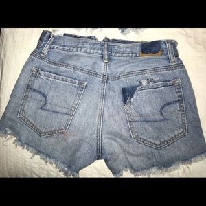 American eagle high waisted denim shorts